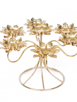 เชิงเทียนดอกบัว สำหรับจุดไหว้เทพเจ้าและพระโพธิสัตว์ สินค้านำเข้าจากประเทศจีน