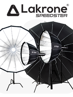 Lakrone Speedster Parabolic Quick Install ซอฟบอกซ์ 16 ก้านแบบพับได้ ไม่ต้องประกอบ