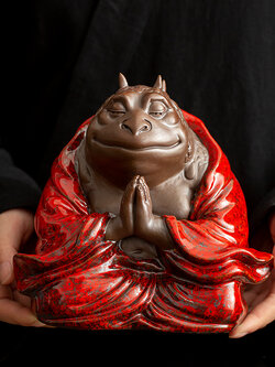 คางคกนั่งสมาธิ ของแต่งบ้าน โต๊ะน้ำชา โต๊ะรับแขก ปรับฮวงจุ้ย