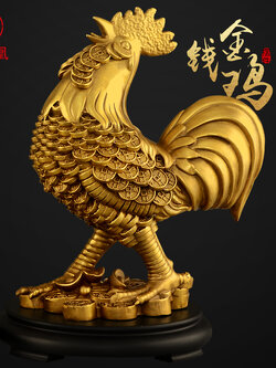 #พญาไก่มงคล ตัวแทนของผู้ที่มีความฉลาดเฉลียว กล้าหาญ เสริมโชคลาภด้านเงินทอง,แก้ปีชง