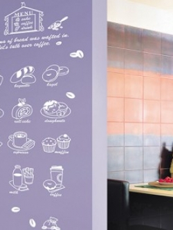 GS-58843 Big Graphic Sticker Bakery paper ขนาด 50x70 cm