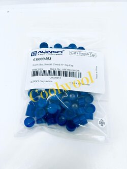 9-425 Blue Smooth Closed PP Top Cap(100ชิ้น/แพ็ค)