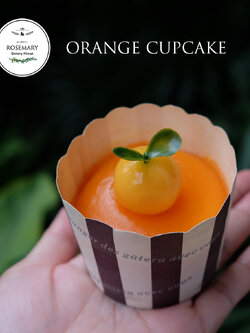 🍊 คัพเค้กส้ม🍊 (แบบใส่ถ้วยคัพเค้ก) Mandarine Orange Cupcake (ราคาต่อชิ้น)