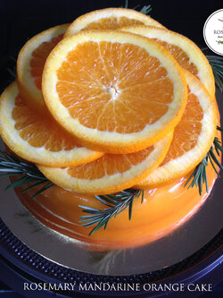 🍊 เค้กส้มแมนดาริน🍊 (ขนาด 1 ปอนด์) 1 ชั้น/ Mandarine Orange Cake (1 Pound / 6" x 6") 1 Layer