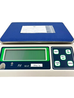 เครื่องชั่งดิจิตอลความละเอียดสูง ตรา AV (AVENUE) รุ่น GC-27, พิกัด 30 กก.