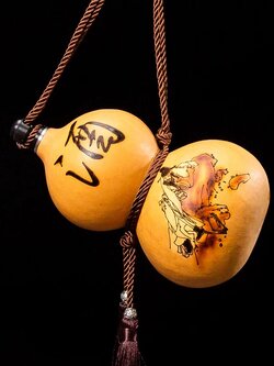 ขวดน้ำเต้าจากผลน้ำเต้าแห้งบรรจุน้ำได้จริง ของฝากจากมณฑลเจียงซู