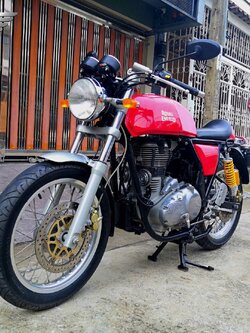 😘 Café Racer ก็มา 💨 #Royal Enfield Continental GT535 สายจอด ไมล์ท้ 1,xxxโล