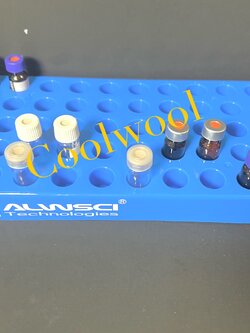 2ml PP Vial Rack ที่วางหลอด 50 ช่อง สำหรับ GC/HPLC vial