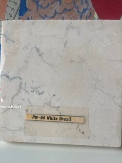 หินอ่อน White brazil สีครีมมาแรง มินิมอลสุดๆ