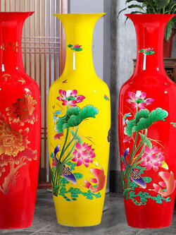 แจกันเซรามิก งานช่างฝีมือชาวจีน จากมณฑลเจียงซี ตั้งวางตกแต่งบ้าน เสริมฮวงจุ้ย