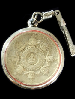 จตุคามรามเทพ พระราหูหนุ่นดวง หลังยันต์มหามงคล เนื้อว่านขาว ขนาด 5 เซน