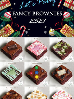 🎅 🎄 Let's Party - FANCY BROWNIES 🎅 🎄 ปาร์ตี้-บราวนี่ส์แฟนซี (9ชิ้น/9Topping)