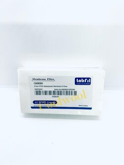 Labfil-47mm PTFE Hydrophobic Membrane 0.45um. 100PCs/PK.