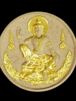 จตุคามรามเทพ รุ่นมหาโชค มหาชัย วัดป้อมวิเชียรโชติการาม เนื้อไม้ทาโร่ปัดทอง