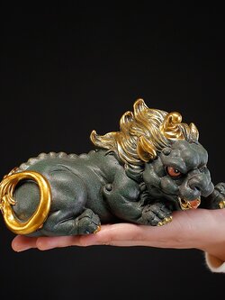 #ปี่เซี๊ยะคู่ สัตว์เทพมหามงคลเรียกทรัพย์เสริมดวง,แก้ฮวงจุ้ย,ป้องกันภัย (2 ชิ้น)