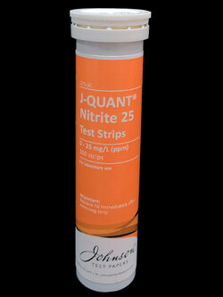 กระดาษทดสอบไนไตร์ท Nitrite test strip (100 strips/pk)