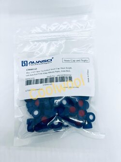 ฝาเกลียวปิดขวดvial ขนาด 9mm (100ชิ้น/แพ็ค)