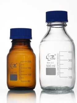ขวดเก็บสารเคมี ขวดดูแรน ชนิดใส laboratory bottle with PP screw cap-China