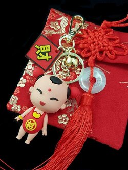 พวงกุญแจเทพ "องค์นาจาไท้จือ" นำโชคลาภ เน้นเสริมดวงการเงิน