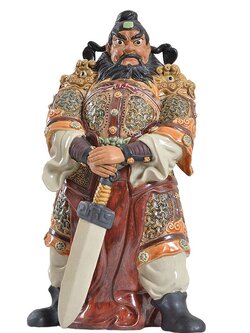 จงขุย (Zhong Kui ) มหาเทพผู้ปราบมาร ขับไล่สิ่งชั่วร้าย คุ้มครองบ้าน ขนาดใหญ่สูง 50 cm.