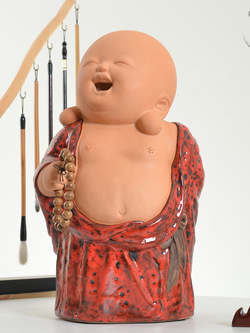 ตุ๊กตาเซรามิกพระสงฆ์นิกายเซน สำหรับแต่งบ้าน