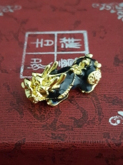 ปี่เซี๊ยะเรียกทรัพย์ ตัวเปล่าสำหรับนำไปร้อยสร้อยข้อมือ ตัวใหญ่ขนาด 3 cm.