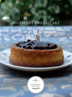 บลูเบอร์รี่ชีสเค้ก (ขนาด 2 ปอนด์) /BLUEBERRY CHEESECAKE (2 Pound / 7'' x 7")