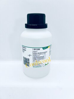MERCK™ Sulfate standard solution traceable to SRM from NIST Na₂SO₄ in H₂O 1000 mg/l SO₄ Certipur® 500ml