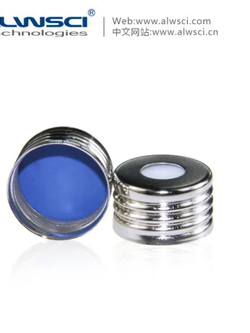 ฝาเกลียวปิดขวดvial ขนาด 18 mm พร้อม septa (100ชิ้น/แพ็ค)