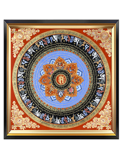 #ภาพวาดทังก้า(Thangka)ภาพวาดทิเบต ทังก้า มันดาลา พุทธศิลป์ชั้นสูง