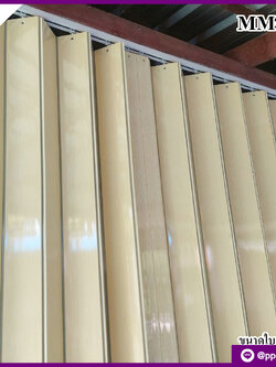 ฉากกั้นห้อง สีเหลือง ลายไม้ MM-11 สูง 2 ม.