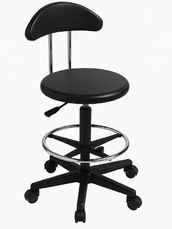 เก้าอี้ห้องปฏิบัติการ ปรับระดับได้ พร้อมพนักพิง