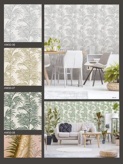 วอลล์เปเปอร์ติดผนังสไตล์โมเดิร์นลายเรียบหรู