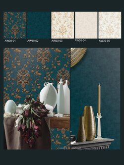 วอลล์เปเปอร์ลายหลุยส์ดอกไม้ เครือไม้