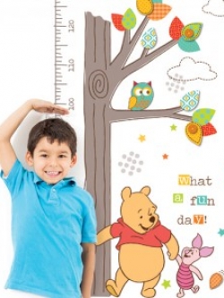 DS-58369 Wall Sticker ลายวัดส่วนสูง POOH /ขนาดแผ่น 50x70 cm