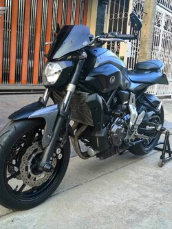 MT07รถปลายปี 2015 ของแต่งพอกรุ๊บกริ๊บ