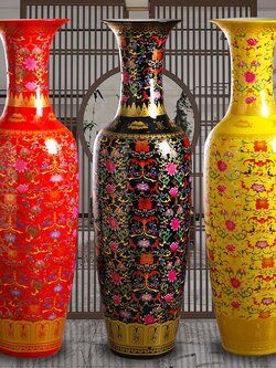 แจกันเซรามิก งานช่างฝีมือชาวจีน จากมณฑลเจียงซี ตั้งวางตกแต่งบ้าน เสริมฮวงจุ้ย