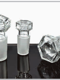 จุกปิดแก้วหกเหลี่ยม: Glass Stopper Hexagonal Hollow with Tip DIN 12252 (5ชิ้น/แพ็ค)