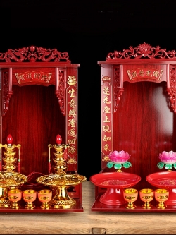 ศาลเจ้าจีน ไม้แกะสลักลงสี ทั้งชุดผลิตและนำเข้าจากมณฑลกวางตุ้ง ประเทศจีน ขนาด 10-22 นิ้ว