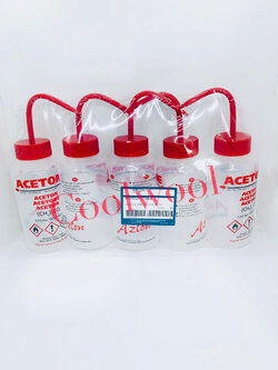 Wash bottle ขวดฉีดน้ำกลั่น อะซิโตน LDPE- Azlon ขนาด 500 ml