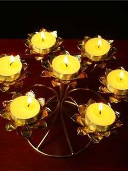 เชิงเทียนดอกบัว สำหรับจุดไหว้เทพเจ้าและพระโพธิสัตว์ สินค้านำเข้าจากประเทศจีน