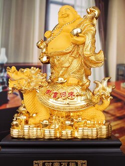 รูปหล่อพระสังกัจจายน์เหยียบเต่ามังกร อรหันต์แห่งความอุดมสมบูรณ์ เสริมทรัพย์,แก้ฮวงจุ้ยการเงิน (ขนาดใหญ่สูง 58 cm.)