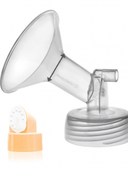 MAYMOM (เมย์มัม) กรวยปั๊มนมคอกว้าง สำหรับ Spectra มาพร้อม วาล์วเฮด + วาล์วเมมแบรน (1 ข้าง)