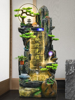 #อ่างน้ำพุ,น้ำตกปรับภูมิทัศน์ห้องนั่งเล่นตกแต่งบ้าน,สำนักงาน เสริมฮวงจุ้ย