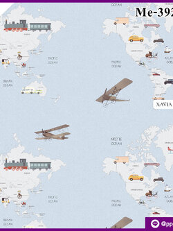 ลายการ์ตูน ลายแผนที่ 88443