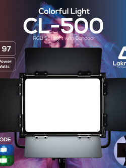 CL-500 Colourful Light ไฟสตูดิโอปรับแสงเปลี่ยนสีได้ 360 สี กำลังไฟ 48 วัตต์