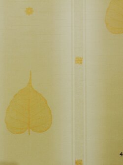 ลายไทยใบโพธิ์ทอง สีเหลือง