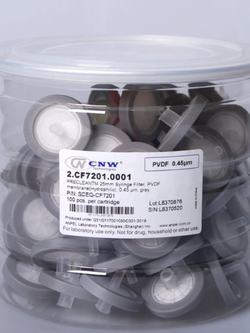 25mm PVDF Syringe filter (Hydrophilic) (100/pk)