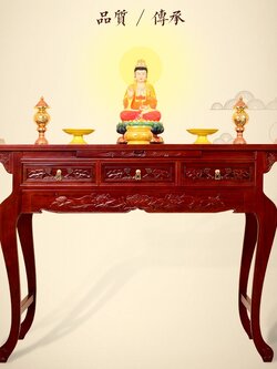 #โต๊ะวางเทพเจ้า,ป้าย-แจกัน#ตู้โชว์#ชั้นวางของ เนื้อไม้เอล์มแท้เป็นหนึ่งในไม้นำโชค