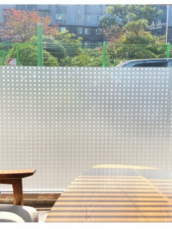 รุ่น 80004 สูญญากาศฝ้าขุ่นติดกระจกลายสี่เหล่ยม กว้าง 90 cm